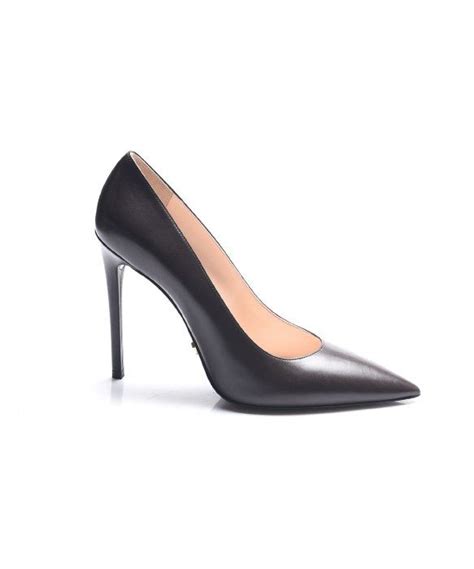 prada women's vitello pointed toe pumps brown|Prada boots and pumps.